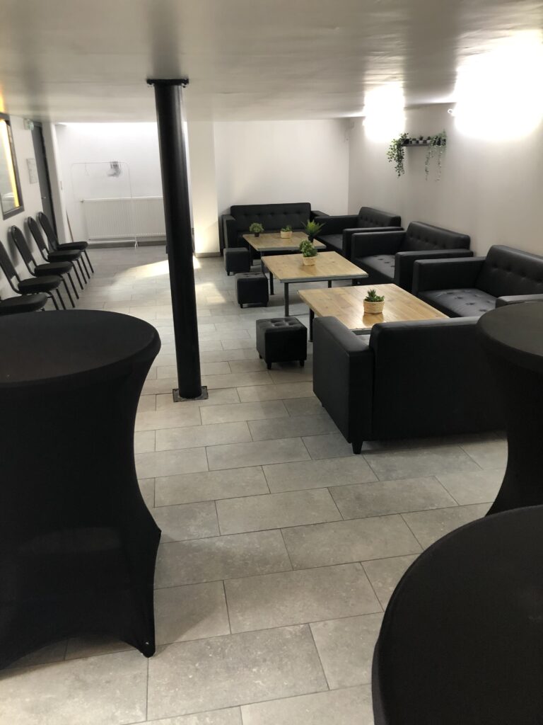 La salle Dionysos dressée pour une réception — Team Square Events
